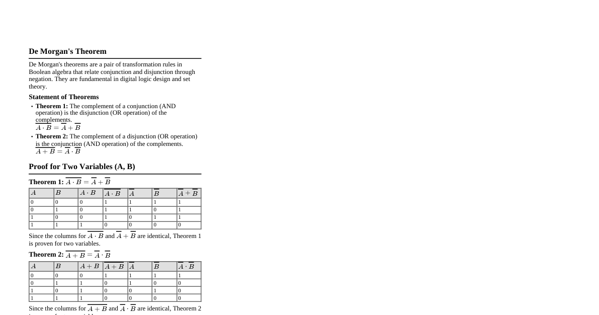 De Morgan