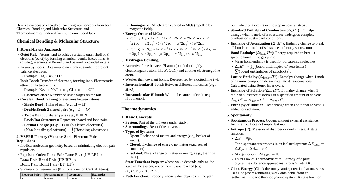Chemistry Essentials