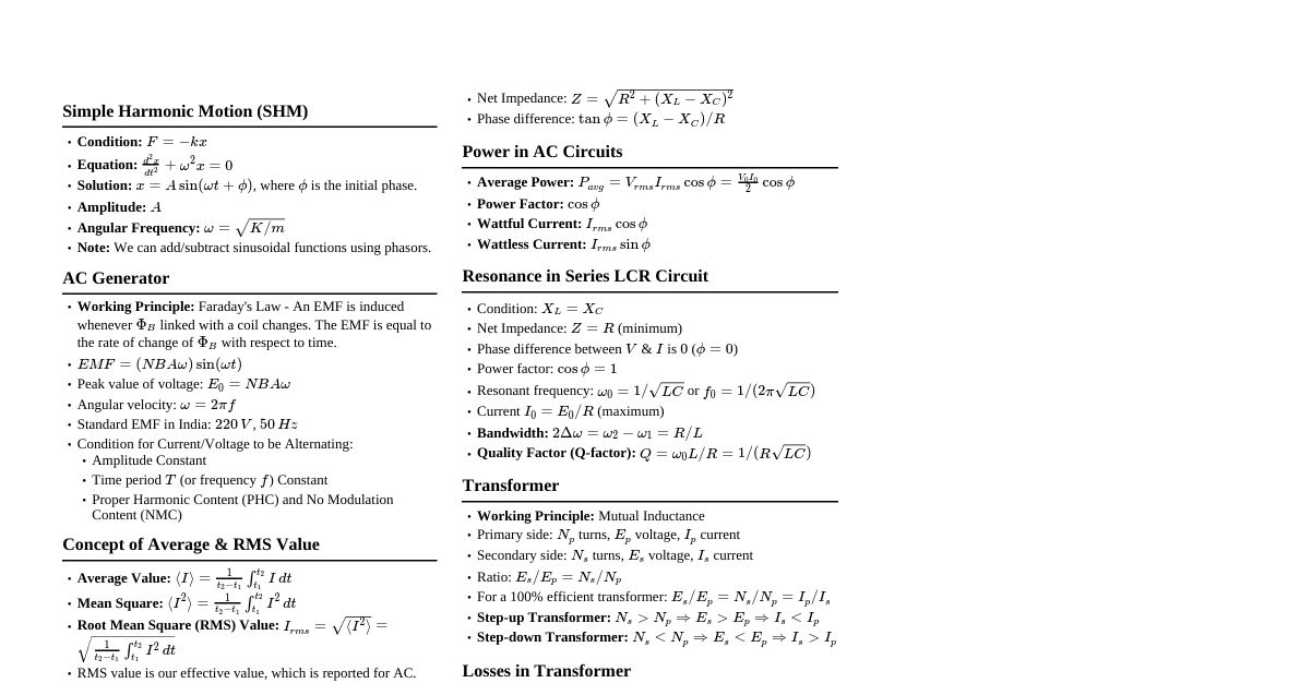 Alternating Current Essentials