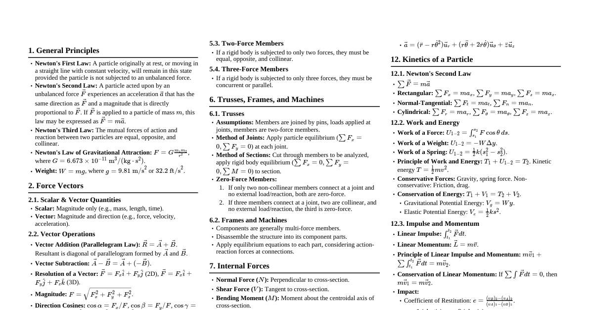 Hibbeler Engineering Mechanics