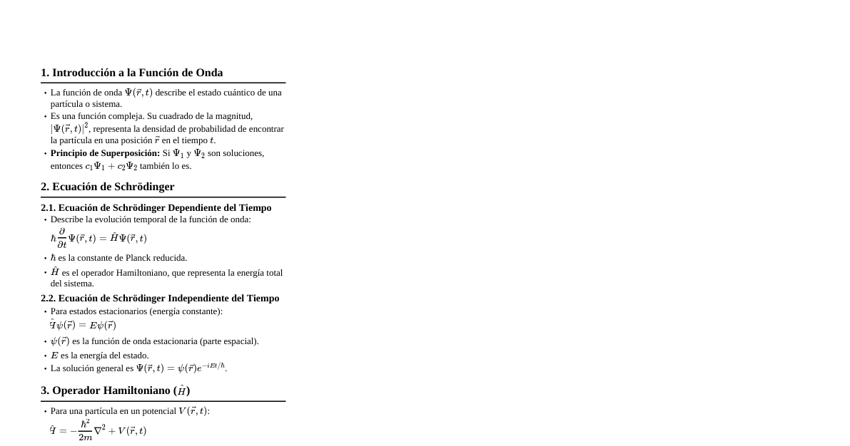 Función de Onda