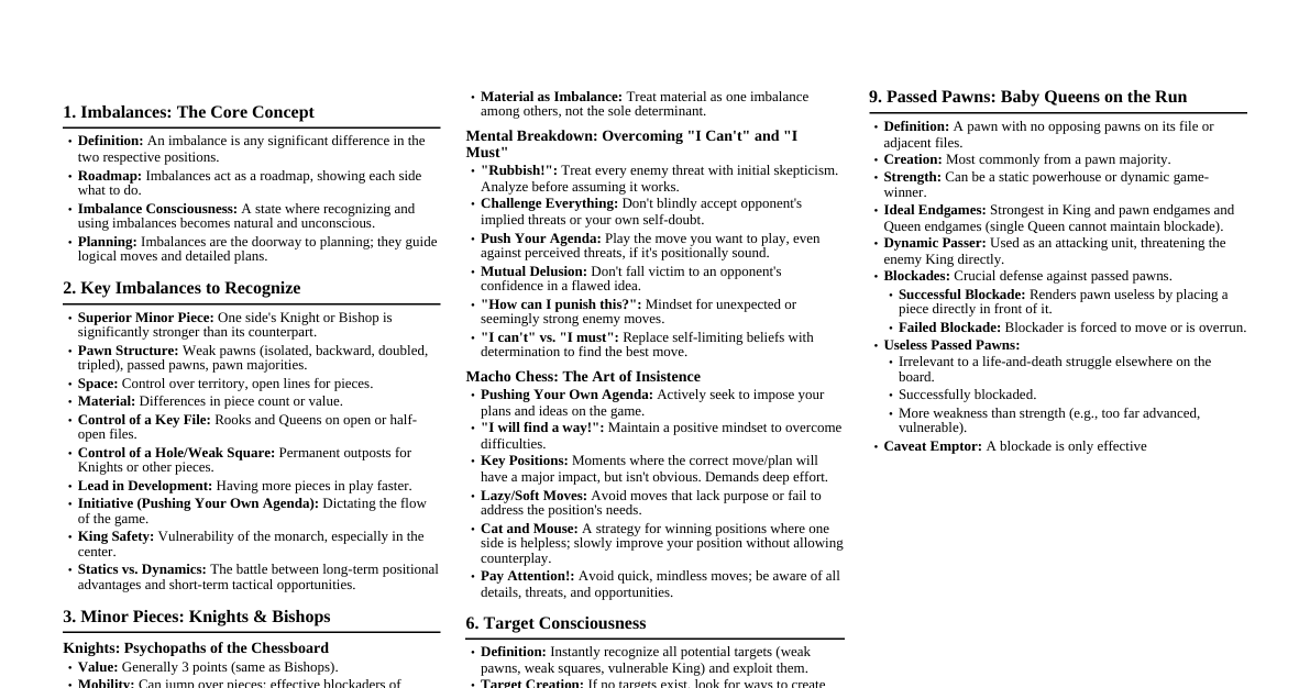 Chess for 1000-2000 ELO Players