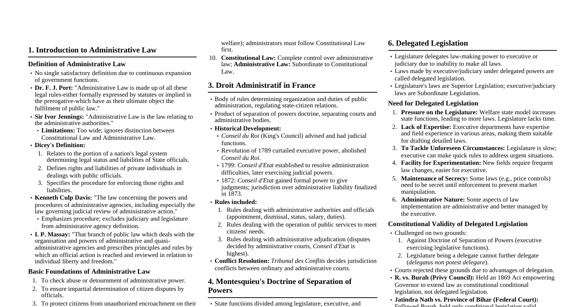 Administrative Law Essentials