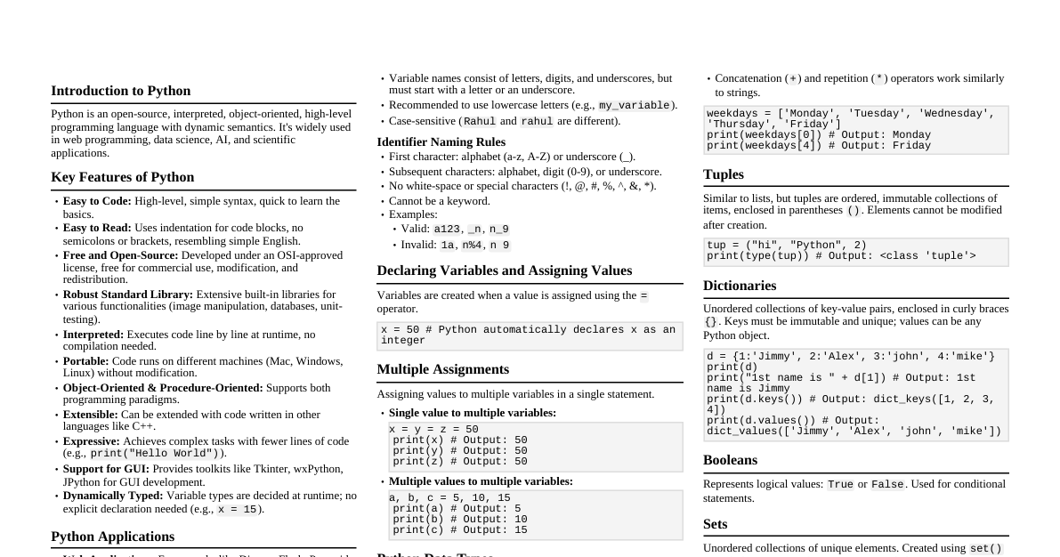 Python Programming Essentials
