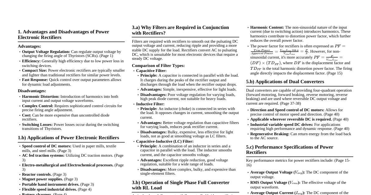 Controlled Rectifiers & PYQ Solutions