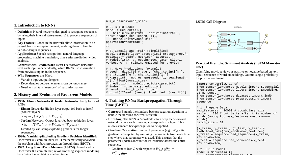 Recurrent Neural Networks