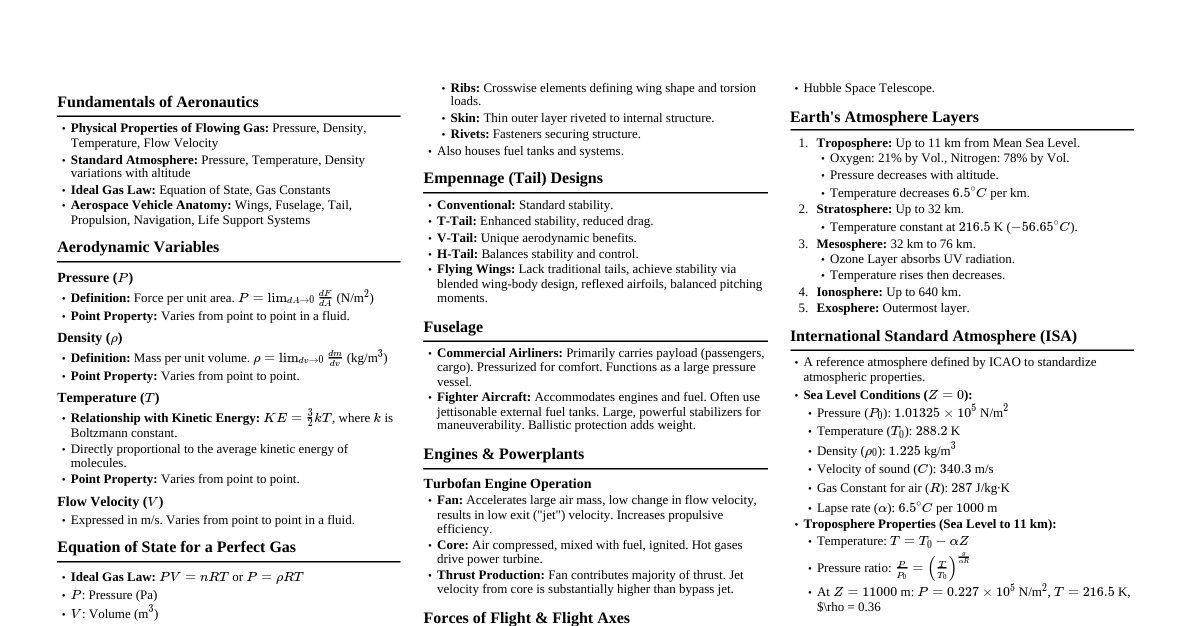 Fundamentals of Flight