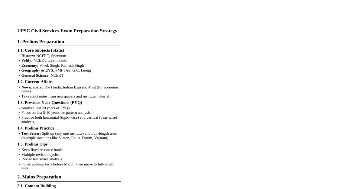 UPSC Civil Services Exam Prep