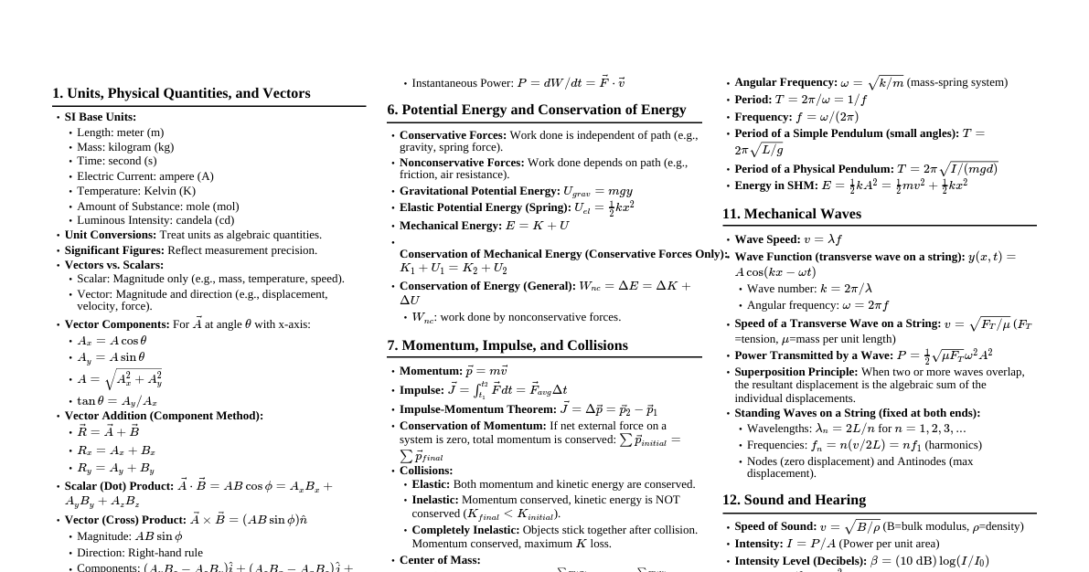 University Physics Essentials
