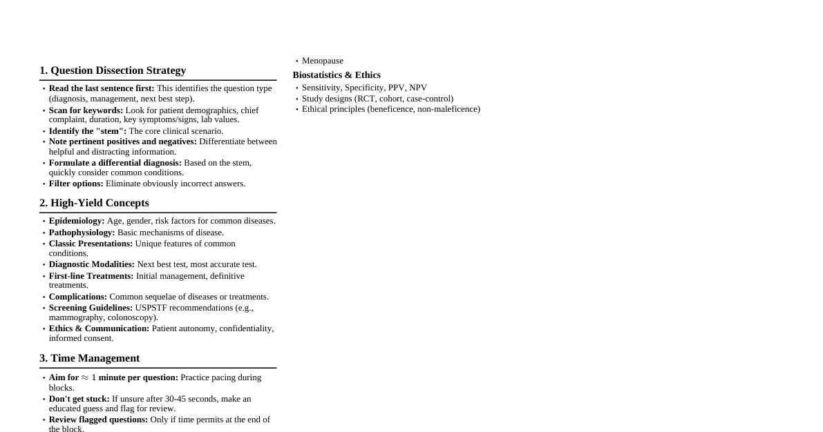 USMLE CK Smart Approach
