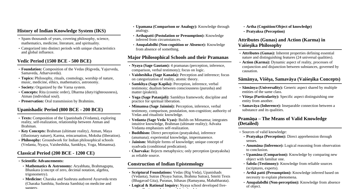 Indian Knowledge System History