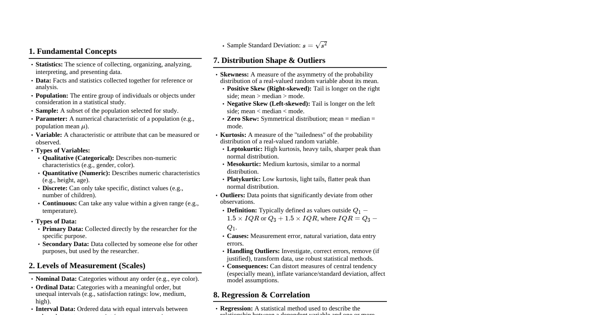Statistics Essentials