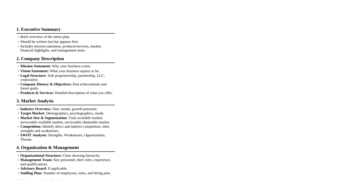 Business Plan Essentials