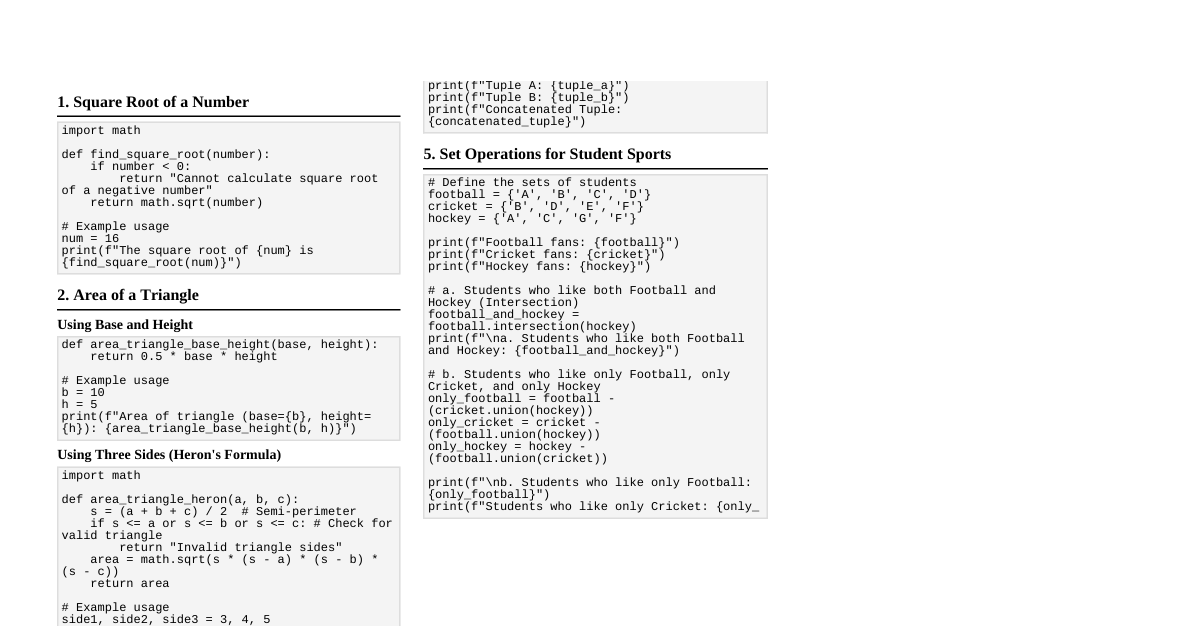 Python Programming Cheatsheet