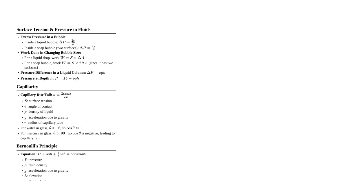 Fluid Mechanics Essentials