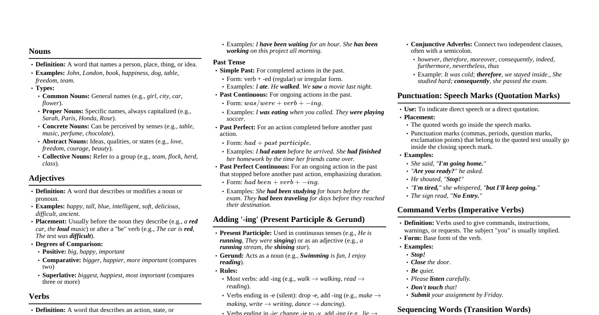 English Grammar Essentials