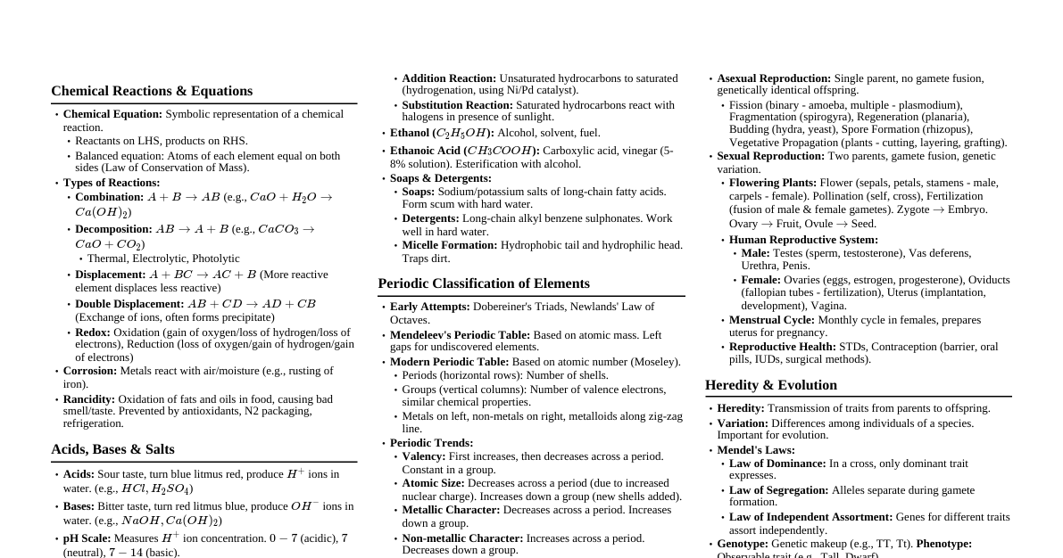 CBSE Class 10 Science (2025-26)