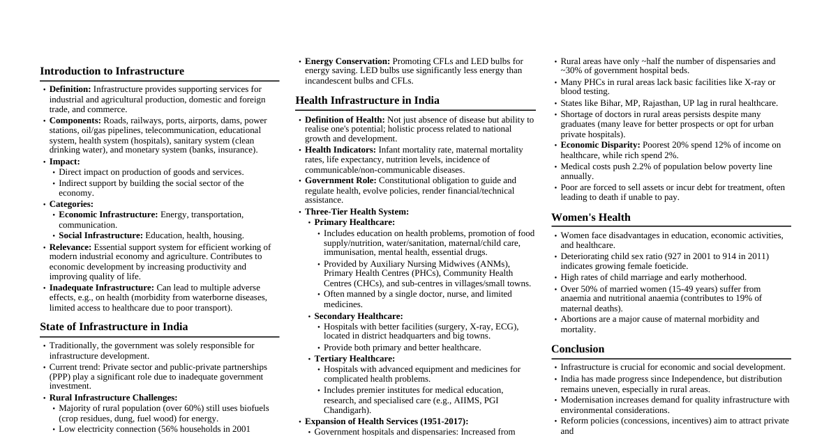 Infrastructure in India