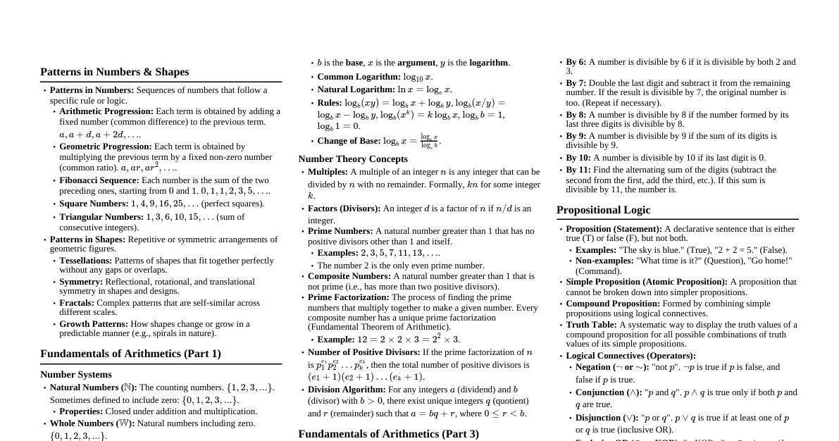 Introduction to Mathematics-1