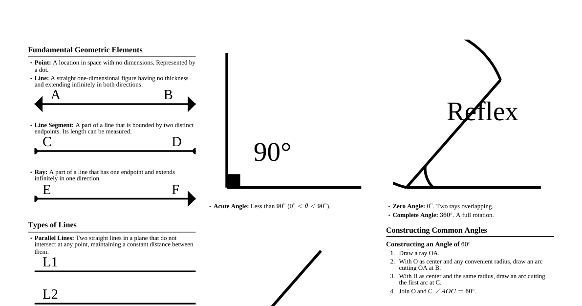Geometric Constructions