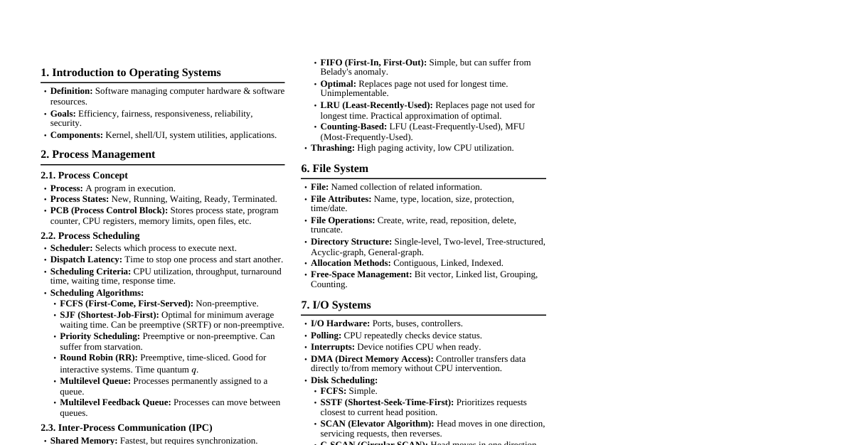 Operating Systems Essentials