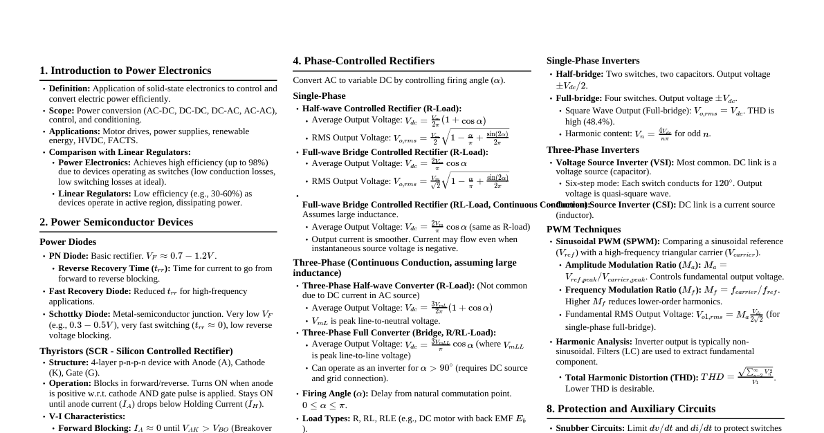 Power Electronics Essentials (BUET EEE)