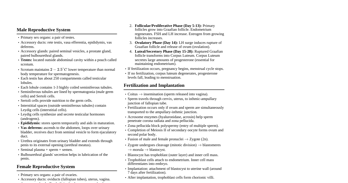 Human Reproduction (NEET UG)