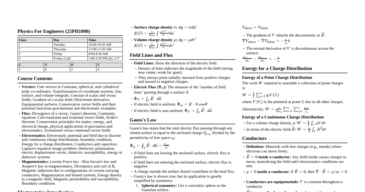 Physics for Engineers Essentials