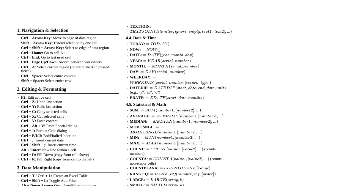 Excel for Data Analysts