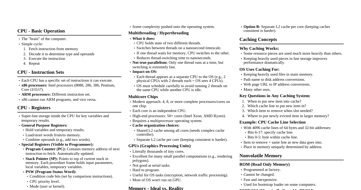Computer Hardware Essentials