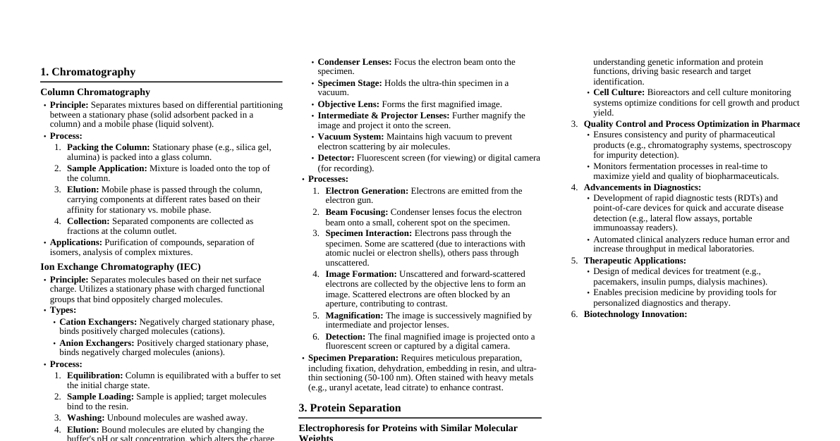 Biotechnology & Microscopy