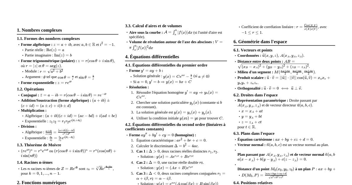 CIAM Série D - Corrigé Type
