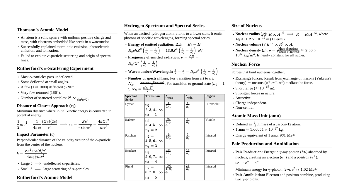 Atomic and Nuclear Physics