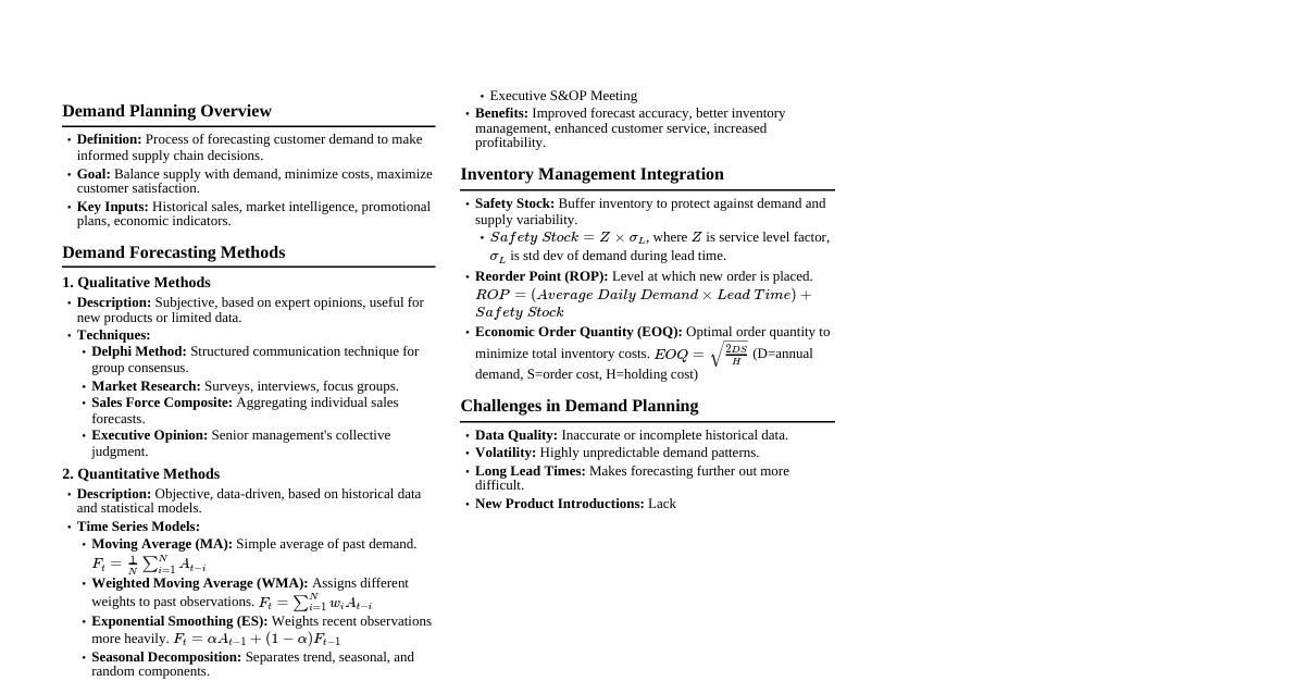 Demand Planning Essentials