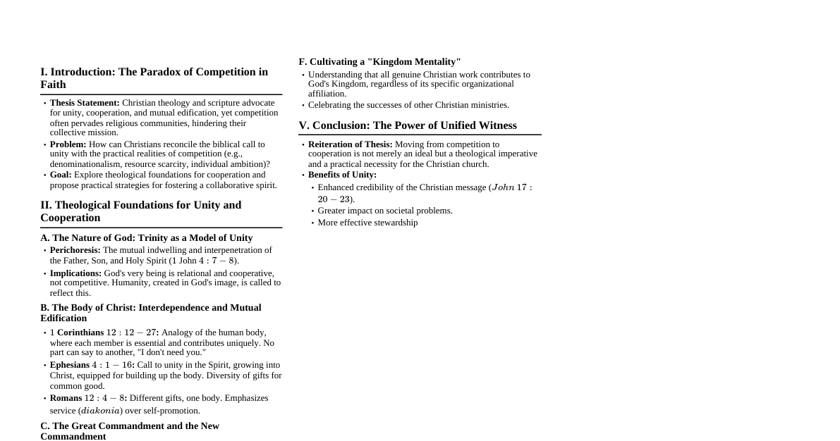 Christian Cooperation