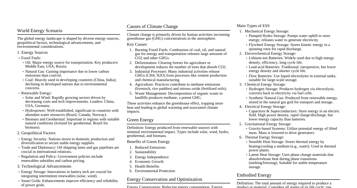 Energy & Environmental Tech