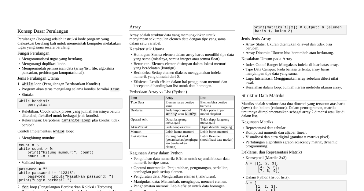 Pengantar Pemrograman Lanjut