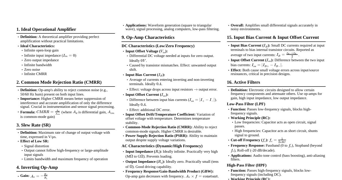 Analog and Digital Integrated Circuits