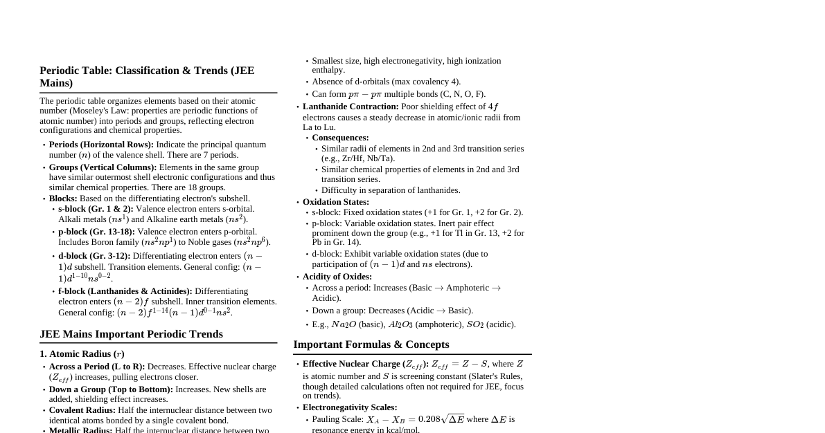 Periodic Table of Elements