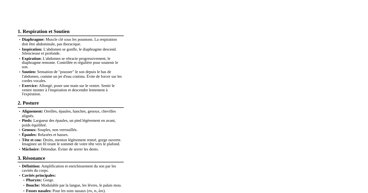 Technique Vocale Essentielle