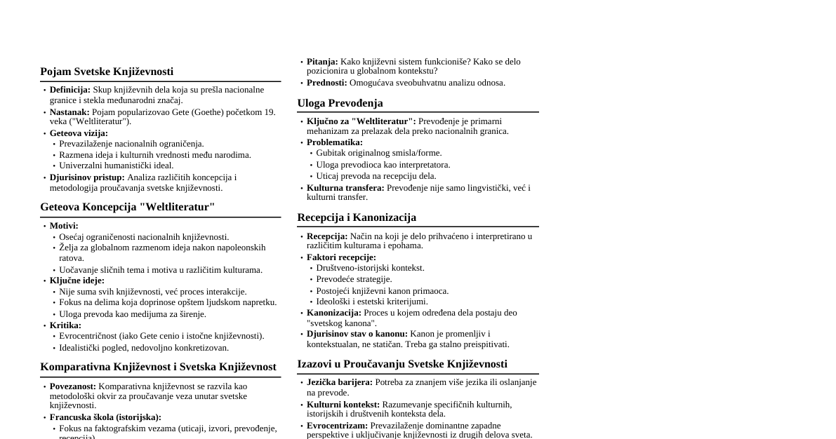 D. Djurisin - Koncepcije svetske književ