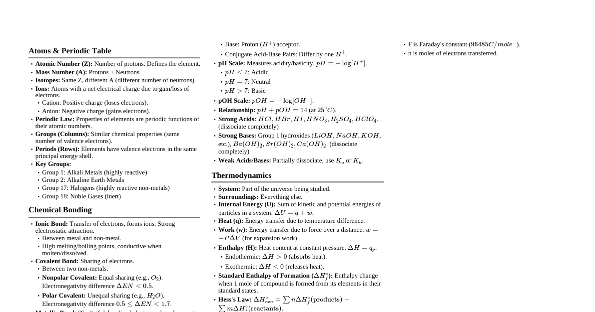 Chemistry Essentials