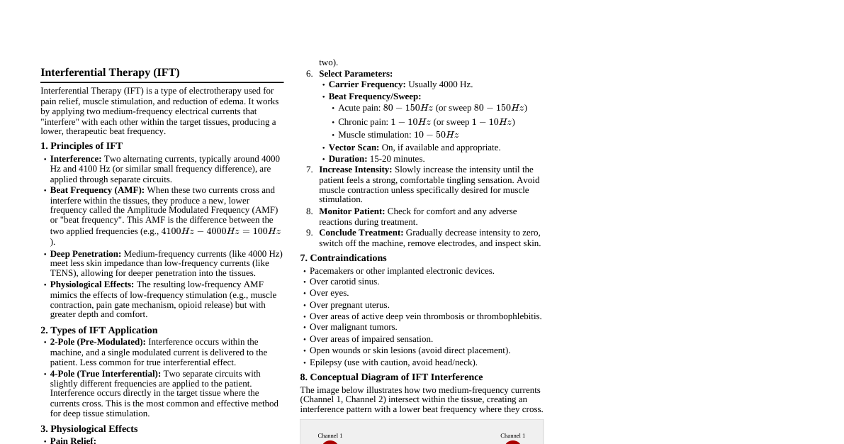 Interferential Therapy (IFT)