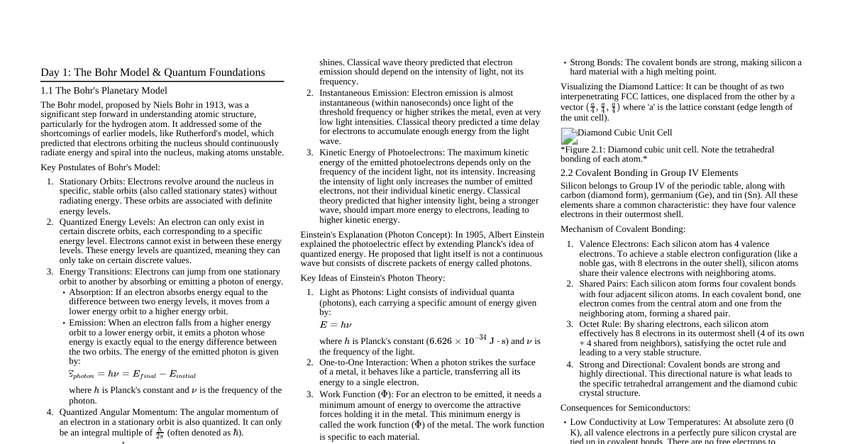Semiconductor Foundations