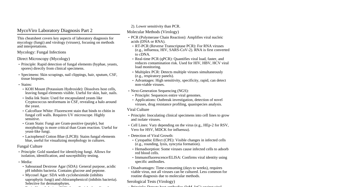 MycoViro Lab Diagnosis Pt 2