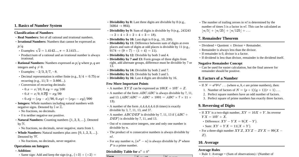 Aptitude Fundamentals