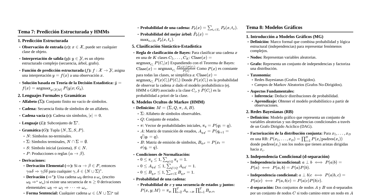 Modelos Estructurados & Gráficos