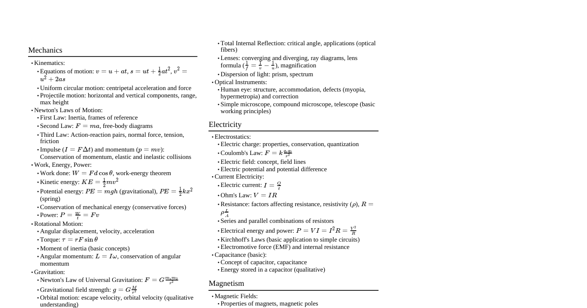 INJSO Revision Cheatsheet