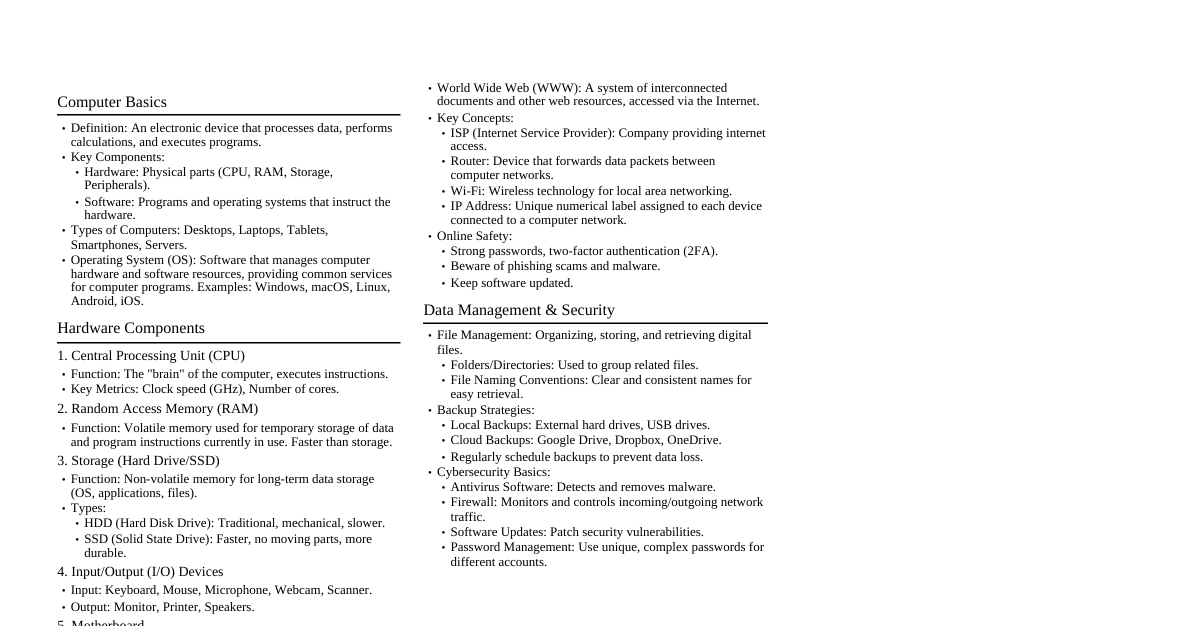 Personal Computers & Applicati