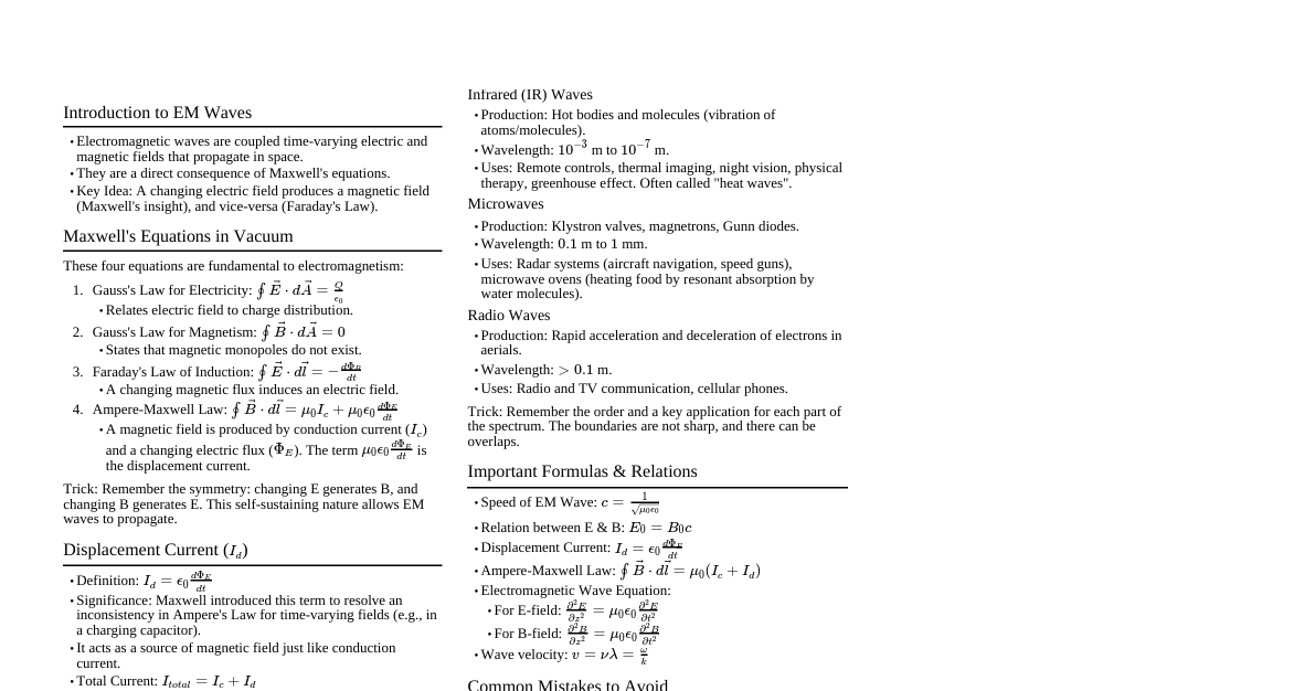 Electromagnetic Waves